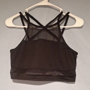 PINK Victoria's Secret Black Mesh Bralette Size Large